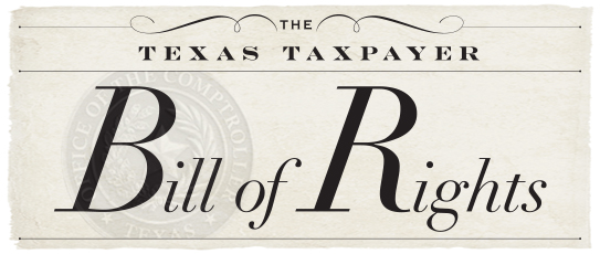 Texas Taxpayer Bill of Rights