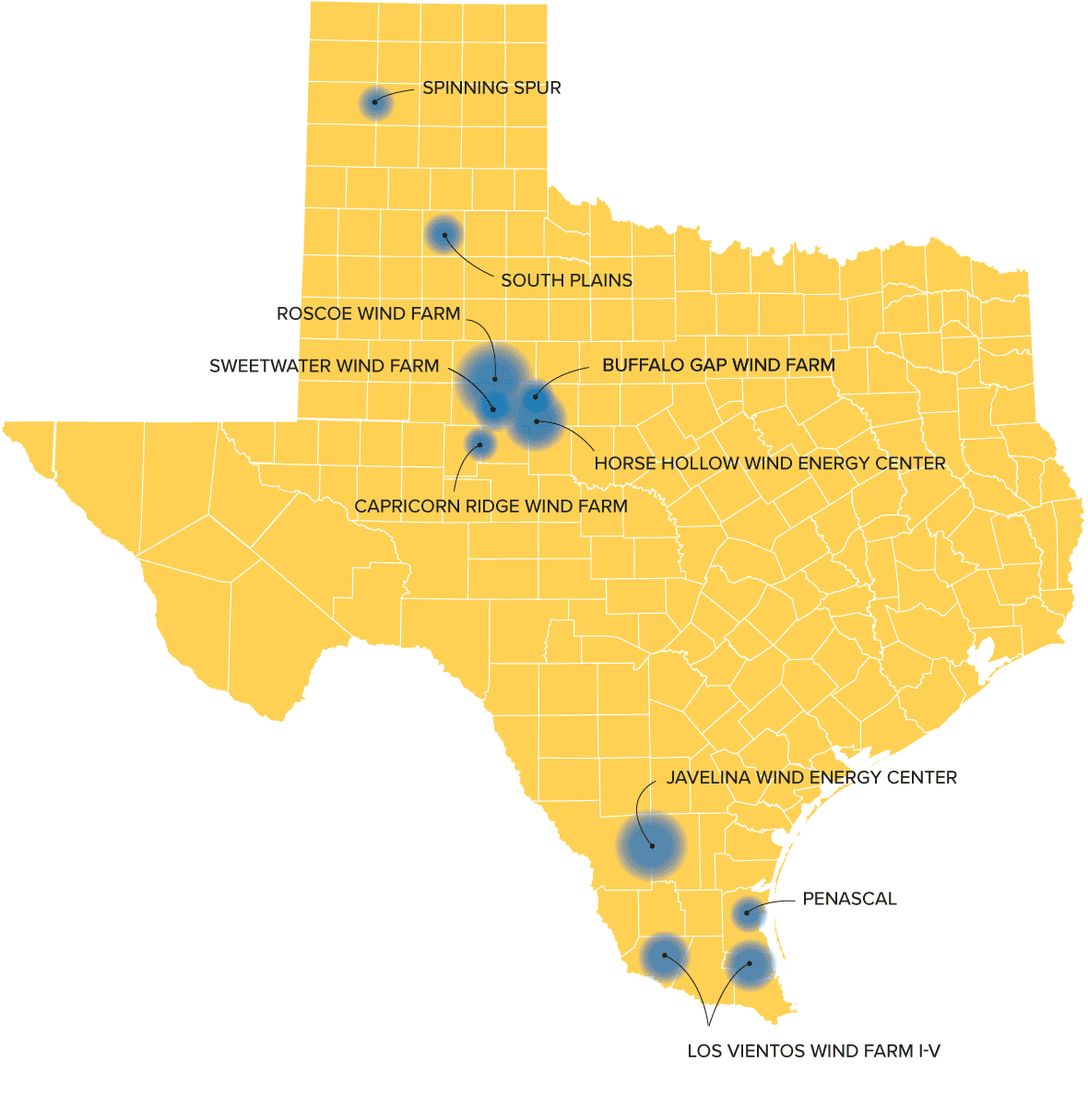 Texas Wind Map - Jobie Concordia