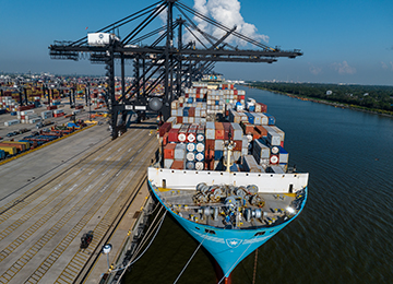 Houston shipping channel.