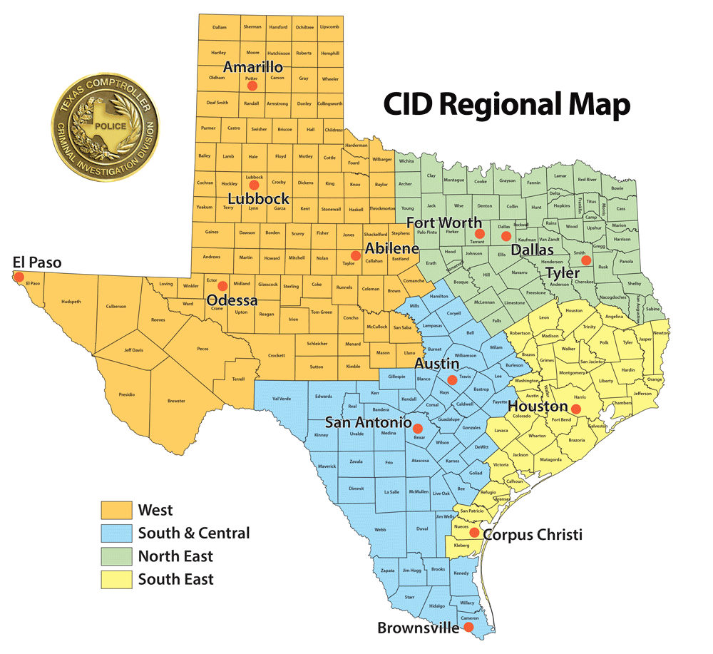 CID regional map