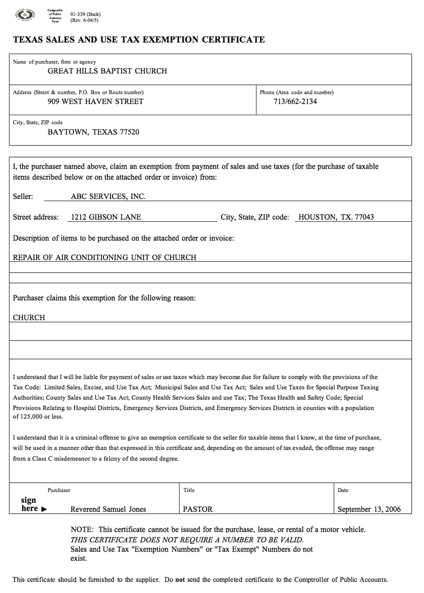 What Is The Tax Exempt Form For California