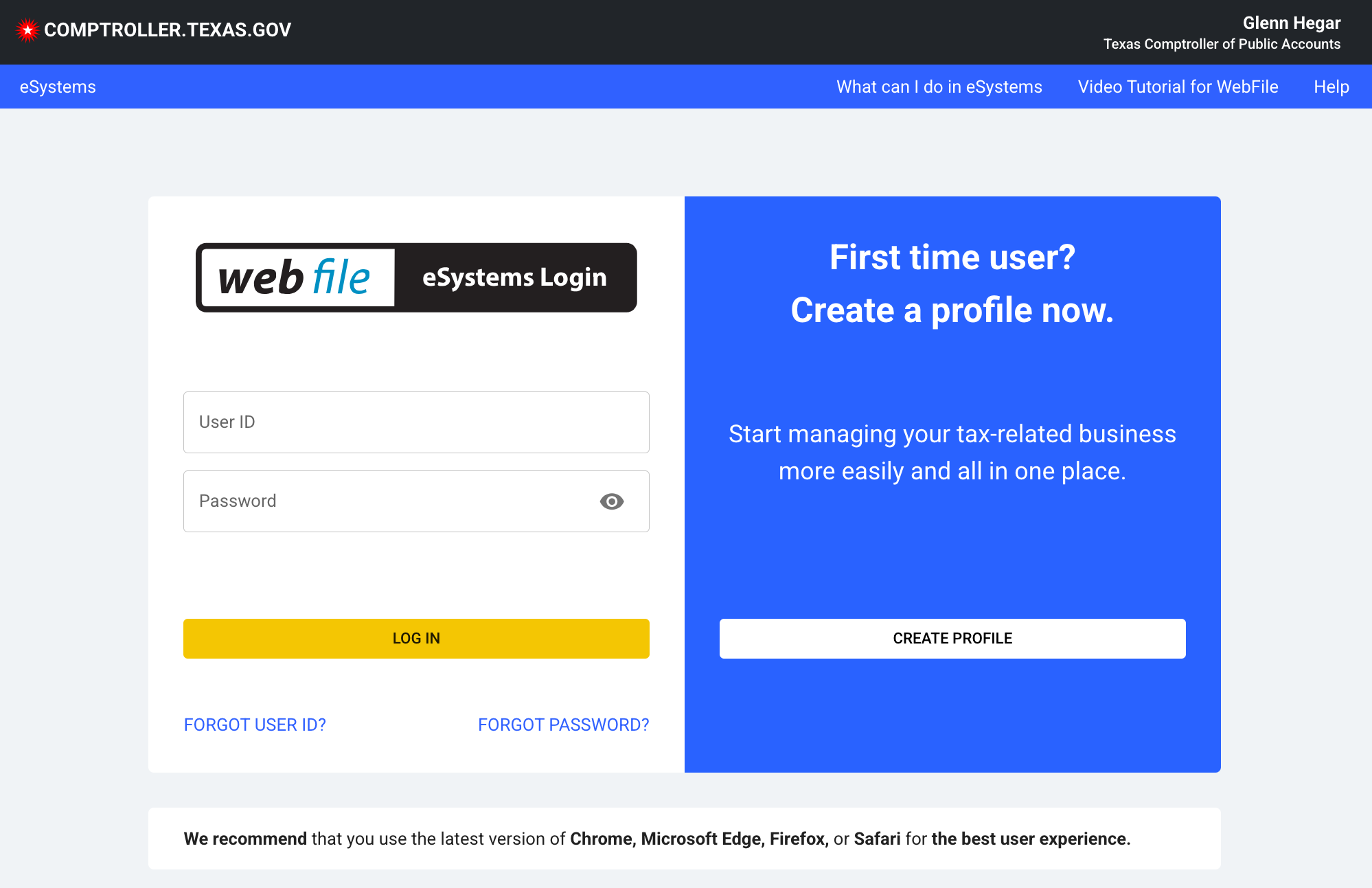 Login Page - Minor styling differences